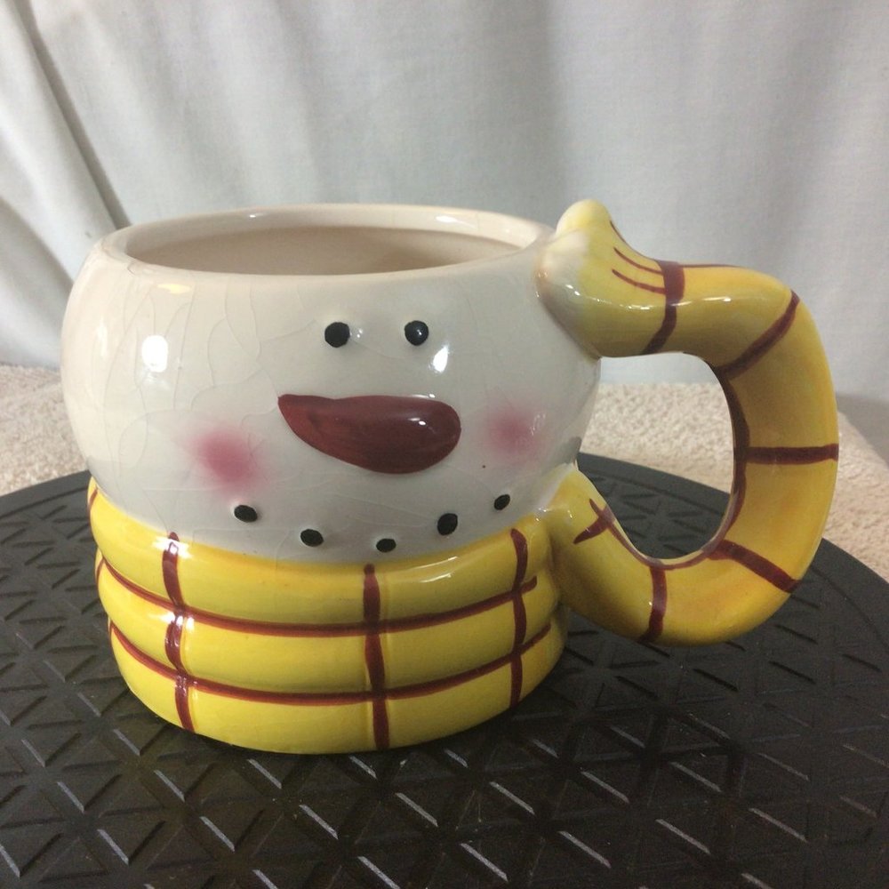 Vtg NANTUCKET Ceramic SNOWMAN Coffee Mug